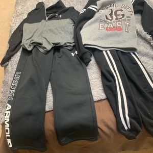 Two boys track suits